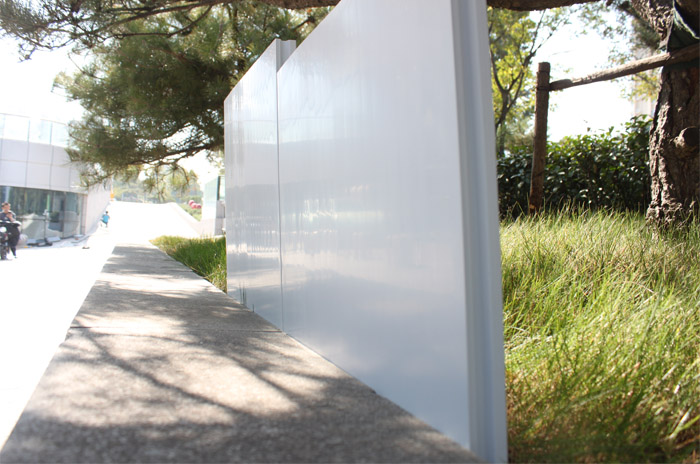 Panneaux de clôture en gros de l'escrime en PVC durable blanc