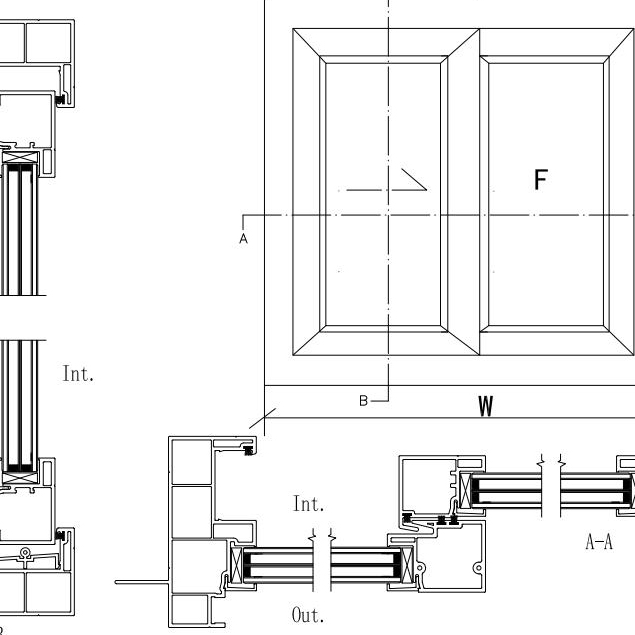 PVC Isolate Goliding Sliding Windows and Doors Style Americana Style Linea