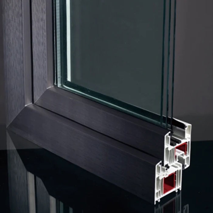 Profil en plastique PVC pour fenêtres et portes Profils UPVC de couleur blanche à haute protection UV