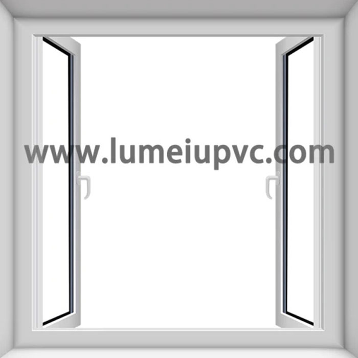 Fenêtre PVC à double vitrage Prix de porte en plastique UPVC