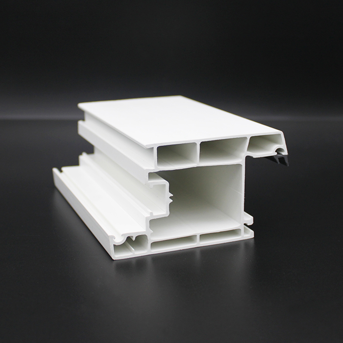 Profilé PVC en plastique blanc ivoire pour porte fenêtre UPVC