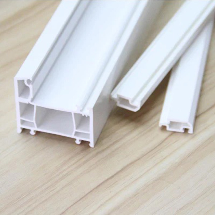 Protection UV de haute qualité et formule sans plomb Profils de fenêtre en PVC blanc ivoire