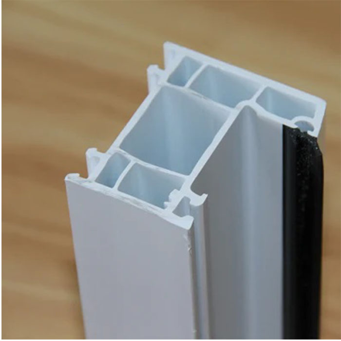 Profilés en PVC extrudé de matériaux de construction en plastique pour portes fenêtres en PVC